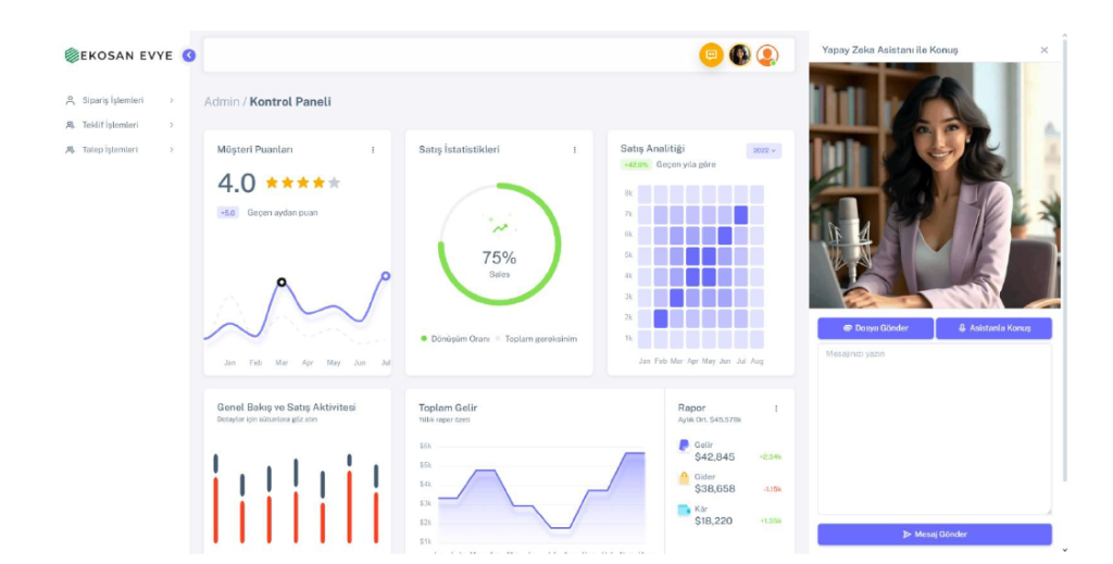 Üretim Yönetim Dashboard